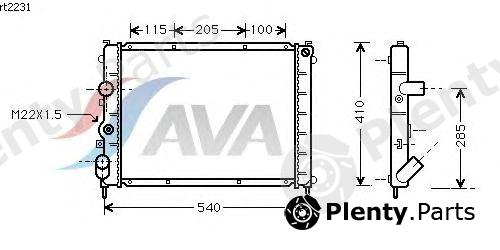  AVA QUALITY COOLING part RT2231 Radiator, engine cooling
