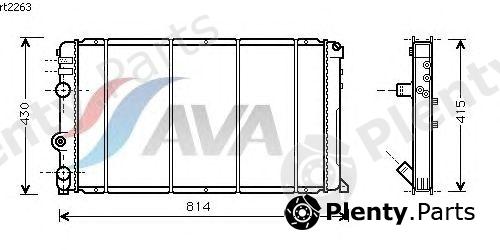  AVA QUALITY COOLING part RT2263 Radiator, engine cooling