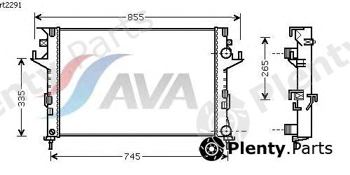  AVA QUALITY COOLING part RT2291 Radiator, engine cooling