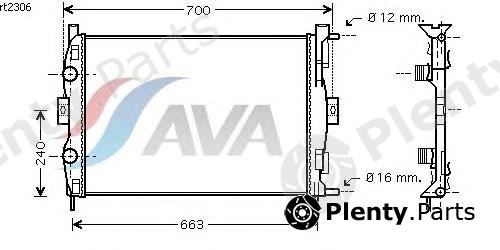  AVA QUALITY COOLING part RT2306 Radiator, engine cooling