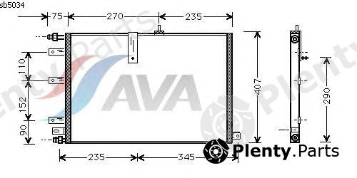  AVA QUALITY COOLING part SB5034 Condenser, air conditioning