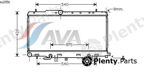  AVA QUALITY COOLING part SU2056 Radiator, engine cooling