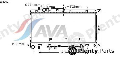  AVA QUALITY COOLING part SU2059 Radiator, engine cooling
