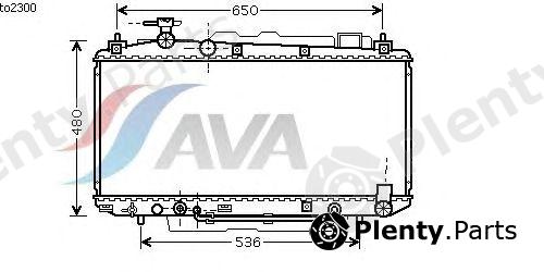  AVA QUALITY COOLING part TO2300 Radiator, engine cooling