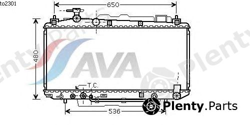  AVA QUALITY COOLING part TO2301 Radiator, engine cooling