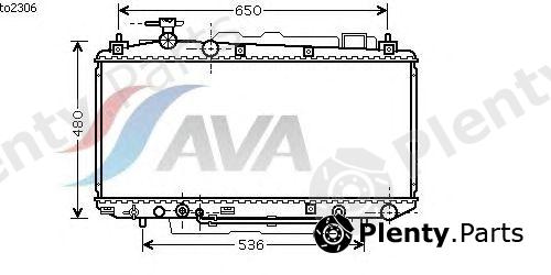  AVA QUALITY COOLING part TO2306 Radiator, engine cooling