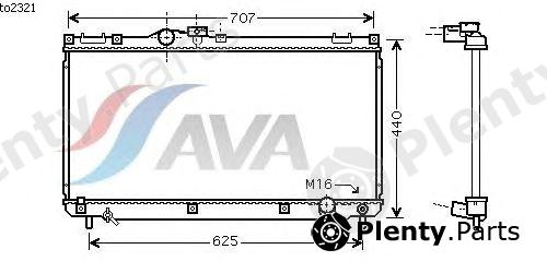  AVA QUALITY COOLING part TO2321 Radiator, engine cooling