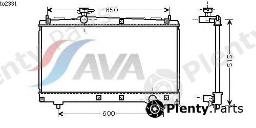  AVA QUALITY COOLING part TO2331 Radiator, engine cooling