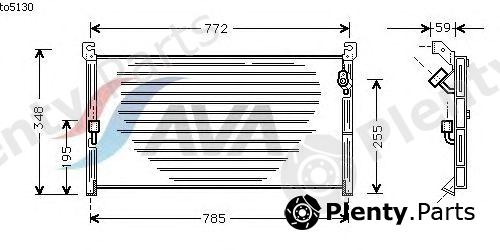  AVA QUALITY COOLING part TO5130 Condenser, air conditioning