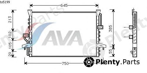  AVA QUALITY COOLING part TO5199 Condenser, air conditioning