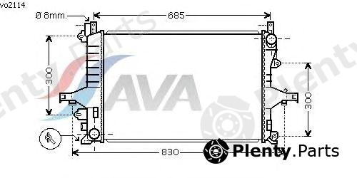  AVA QUALITY COOLING part VO2114 Radiator, engine cooling