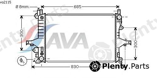  AVA QUALITY COOLING part VO2115 Radiator, engine cooling