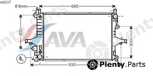  AVA QUALITY COOLING part VO2117 Radiator, engine cooling