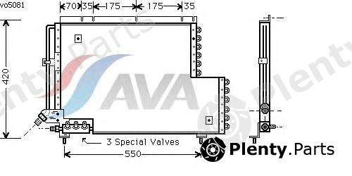  AVA QUALITY COOLING part VO5081 Condenser, air conditioning