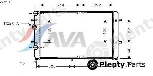  AVA QUALITY COOLING part VW2180 Radiator, engine cooling