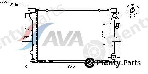  AVA QUALITY COOLING part VW2232 Radiator, engine cooling