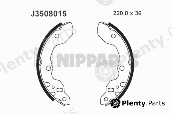  NIPPARTS part J3508015 Brake Shoe Set