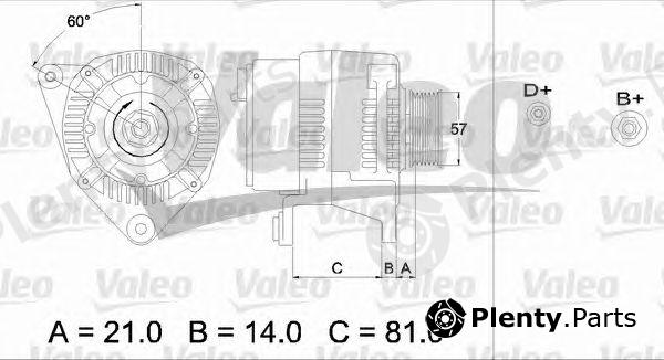  VALEO part 436744 Alternator