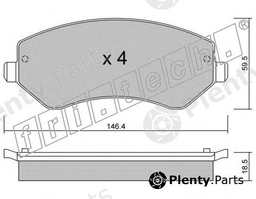  fri.tech. part 540.0 (5400) Brake Pad Set, disc brake