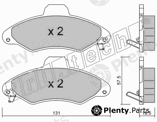  fri.tech. part 073.1 (0731) Brake Pad Set, disc brake