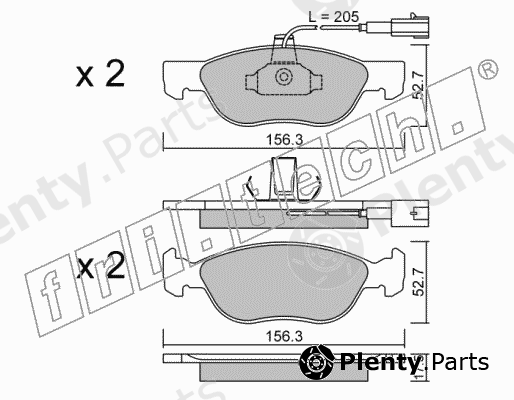  fri.tech. part 084.1 (0841) Brake Pad Set, disc brake
