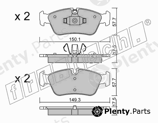  fri.tech. part 656.0 (6560) Brake Pad Set, disc brake