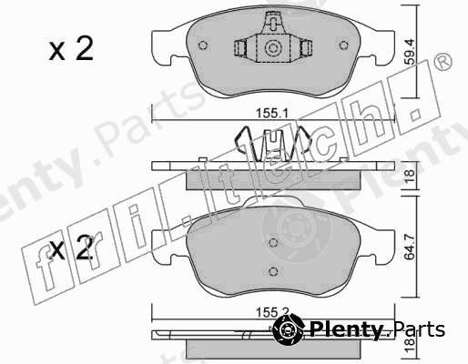 fri.tech. part 833.0 (8330) Brake Pad Set, disc brake