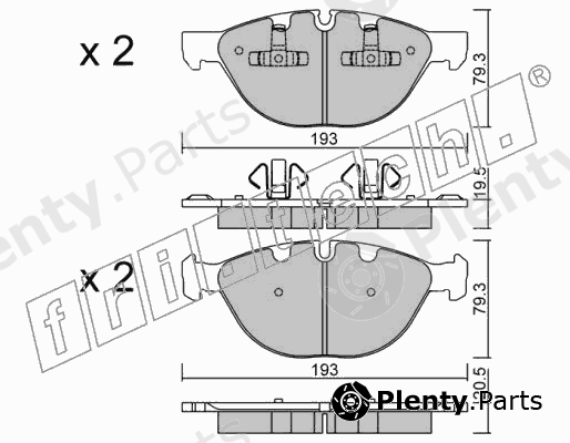  fri.tech. part 839.0 (8390) Brake Pad Set, disc brake