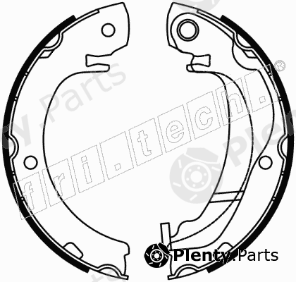  fri.tech. part 1115.325 (1115325) Brake Shoe Set, parking brake