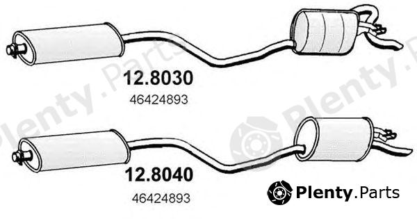  ASSO part 12.8030 (128030) Middle-/End Silencer