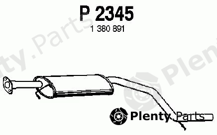  FENNO part P2345 Middle Silencer