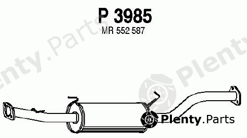  FENNO part P3985 Middle Silencer