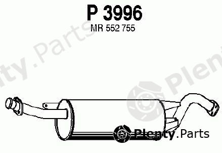  FENNO part P3996 Middle Silencer