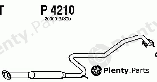  FENNO part P4210 Middle Silencer