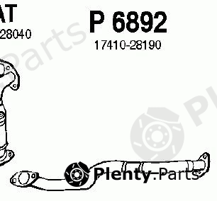  FENNO part P6892 Exhaust Pipe