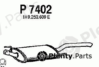  FENNO part P7402 End Silencer