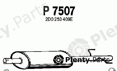  FENNO part P7507 Middle Silencer