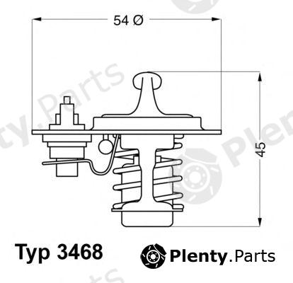  WAHLER part 3468.88D (346888D) Thermostat, coolant