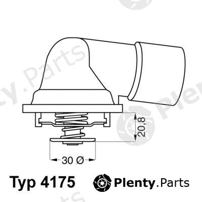  WAHLER part 4175.92D (417592D) Thermostat, coolant