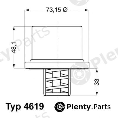  WAHLER part 4619.80 (461980) Thermostat, coolant