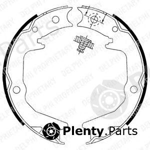 DELPHI part LS1913 Brake Shoe Set, parking brake