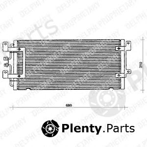  DELPHI part TSP0225075 Condenser, air conditioning