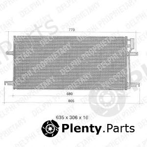  DELPHI part TSP0225393 Condenser, air conditioning