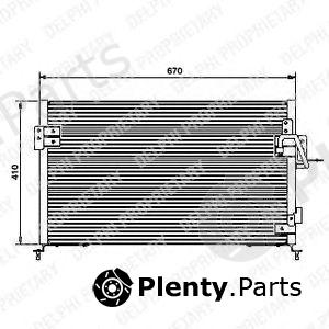  DELPHI part TSP0225443 Condenser, air conditioning