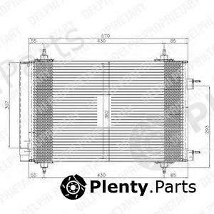  DELPHI part TSP0225549 Condenser, air conditioning