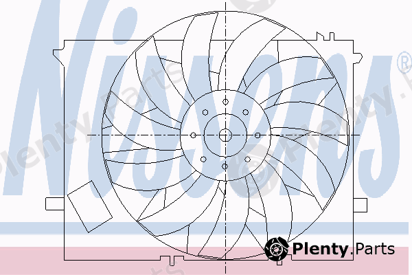  NISSENS part 85010 Fan, radiator