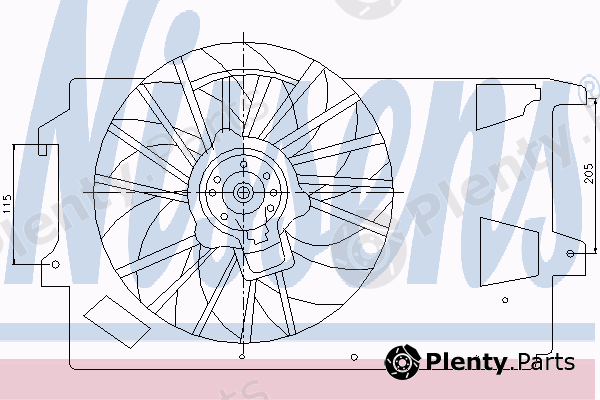  NISSENS part 85199 Fan, radiator