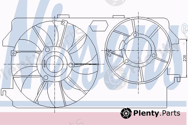  NISSENS part 85262 Fan, radiator