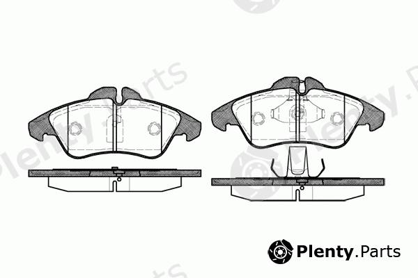  REMSA part 0578.00 (057800) Brake Pad Set, disc brake
