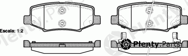  REMSA part 1264.02 (126402) Brake Pad Set, disc brake